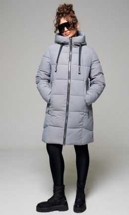 Пальто-Beautiful&Free-6111 серый-0