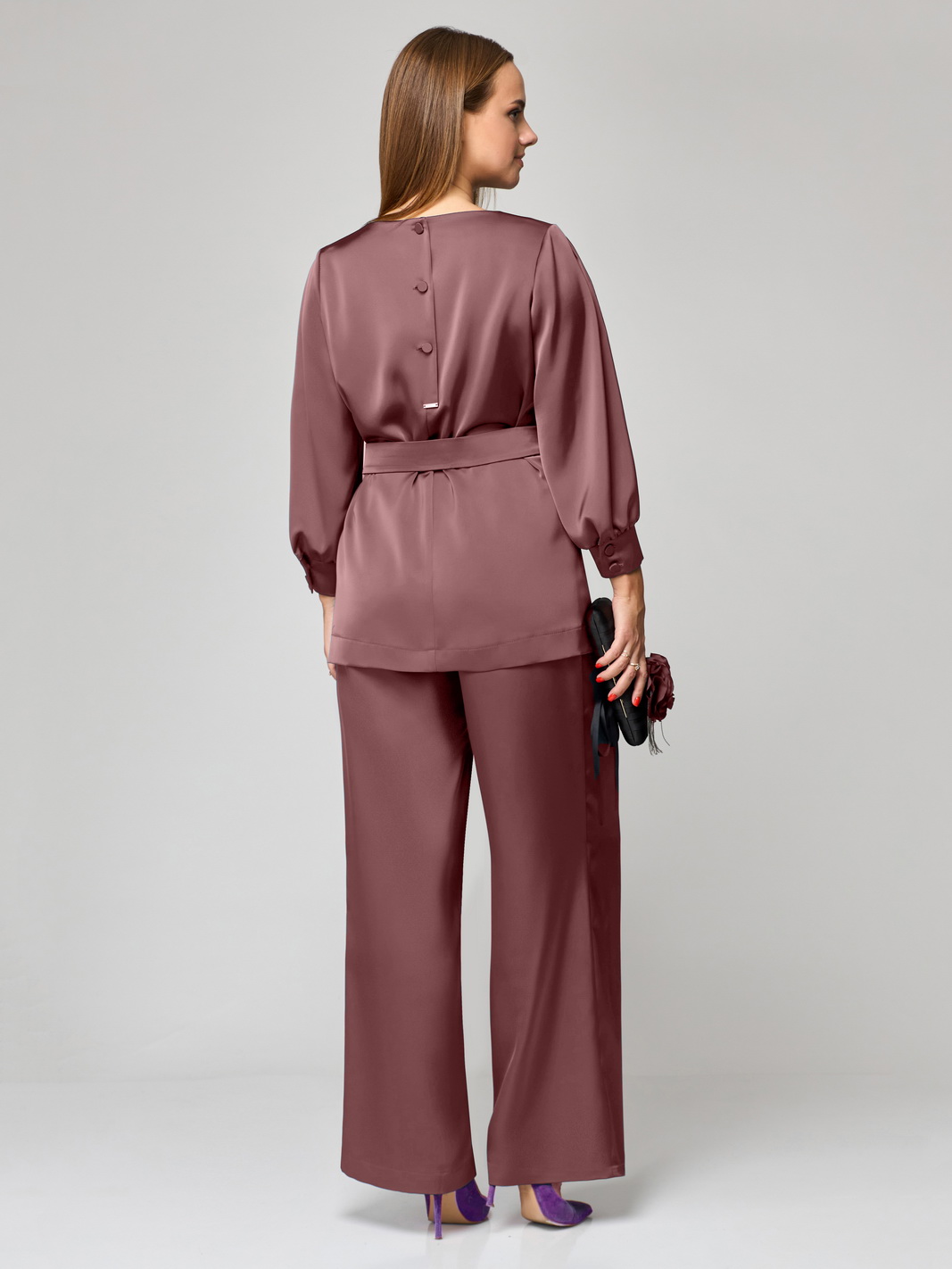 1160-1 рр 46-50 шоколад (6) Костюмы-Мишель стиль-1160