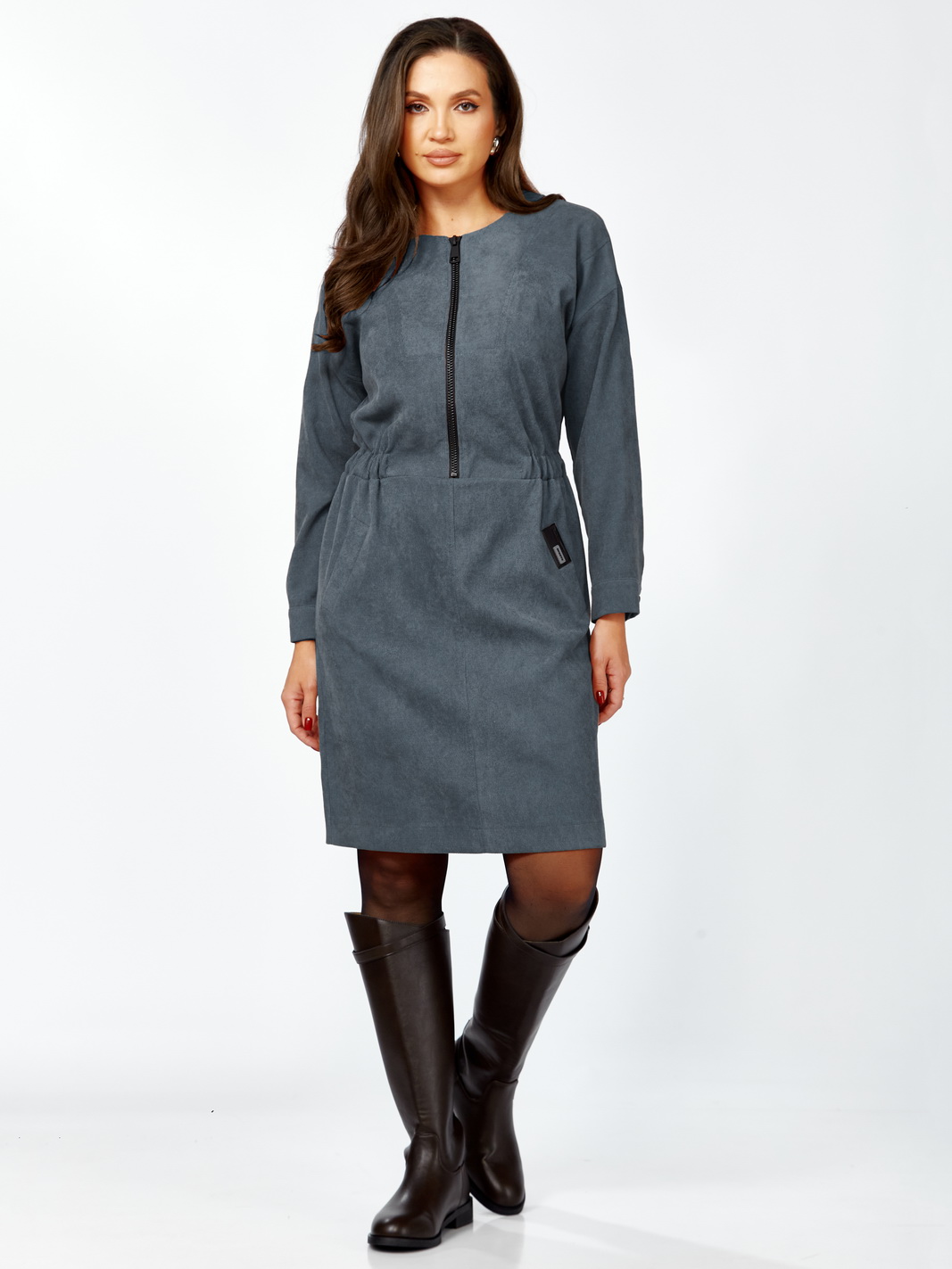 1331 индиго рр 46-50 (8) Платья-Мишель стиль-1331