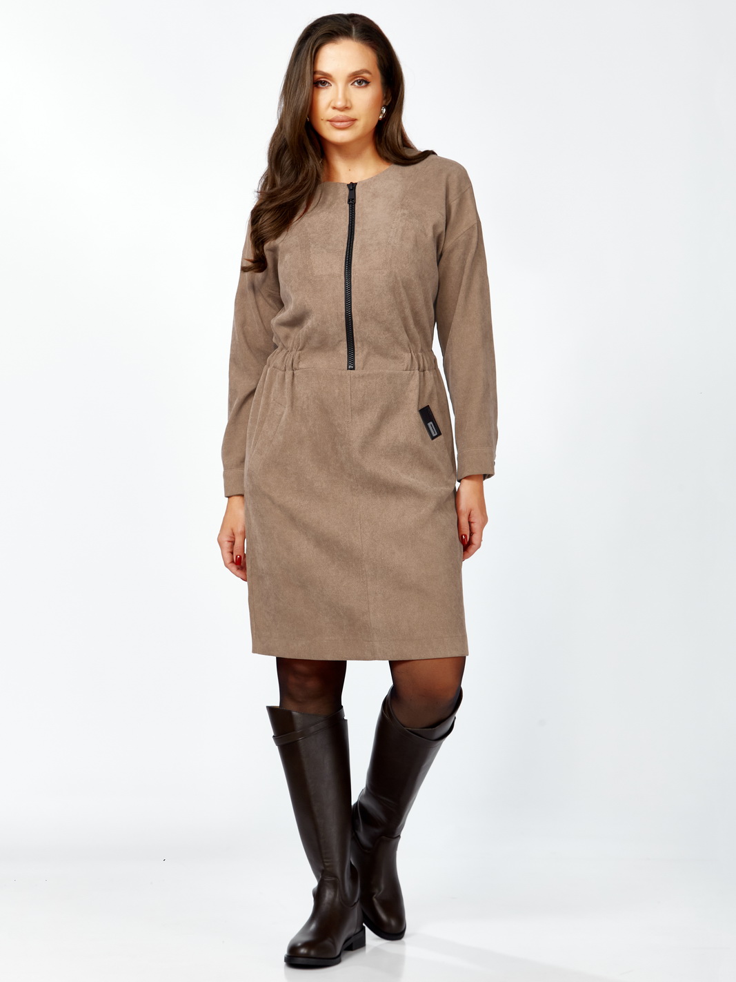 1331 рр 46-50 (2) беж Платья-Мишель стиль-1331