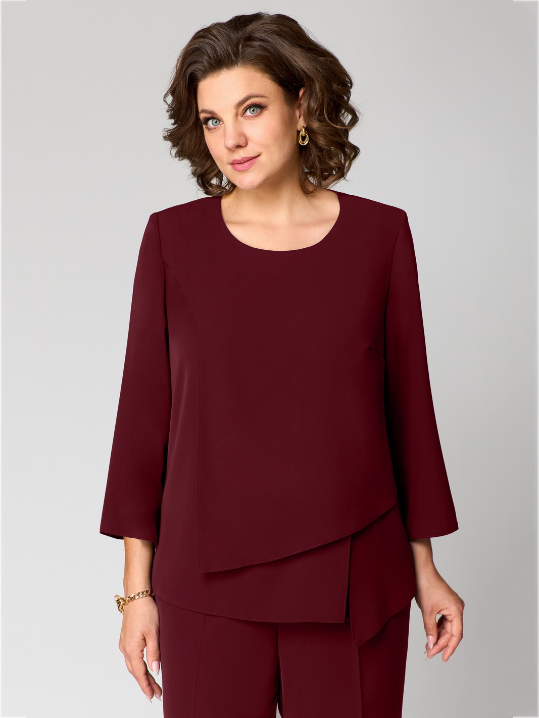 1342 винный рр 52-56 (3) Костюмы-Мишель стиль-1342