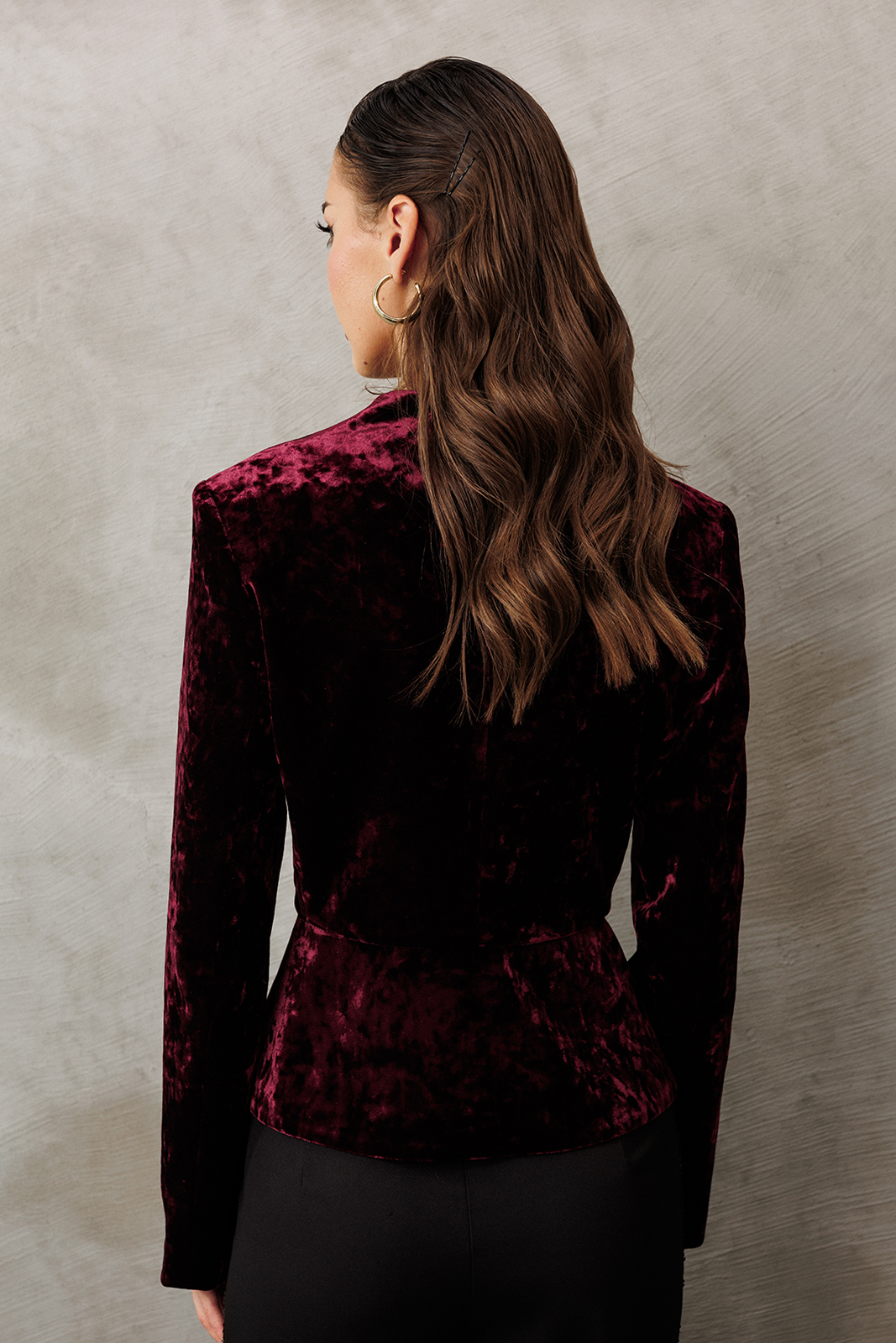 3188 жакет (бордовый) (3) Жакеты-BUTER-3188