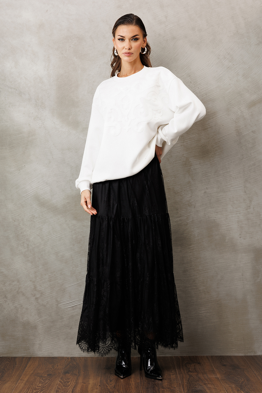 3214 джемпер (молоко), 3233 юбка (1)