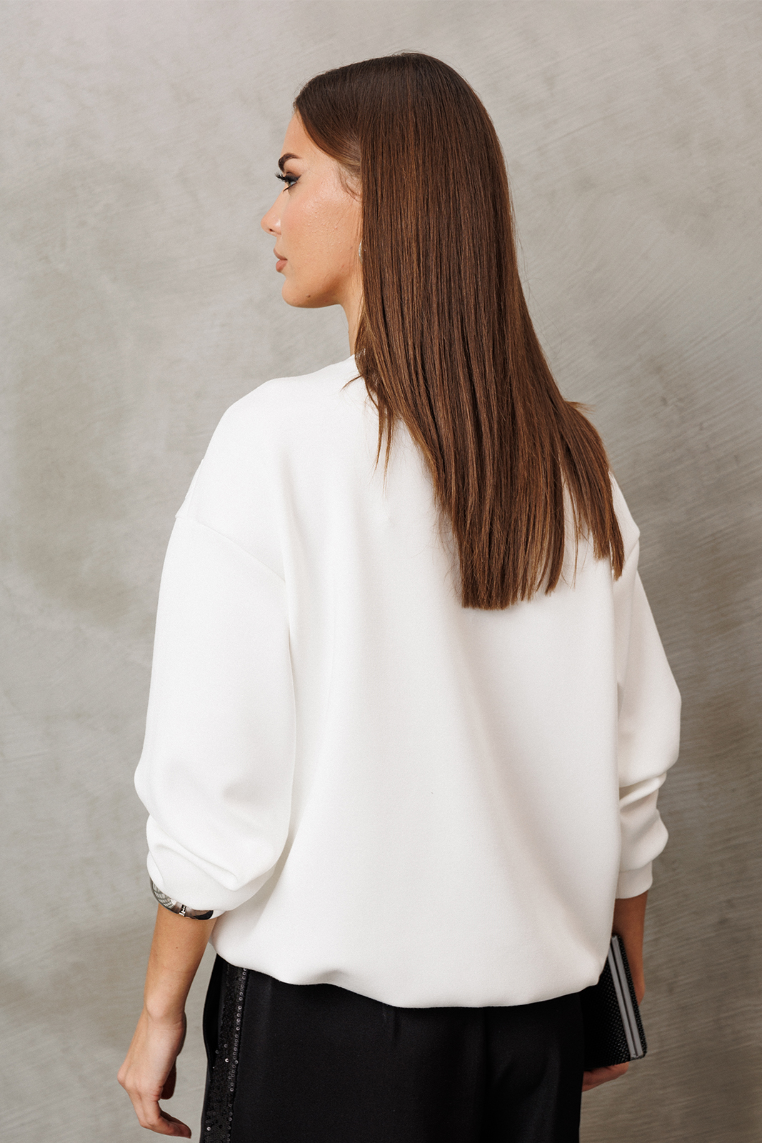 3214 джемпер (молоко) (4) Джемпер-BUTER-3214