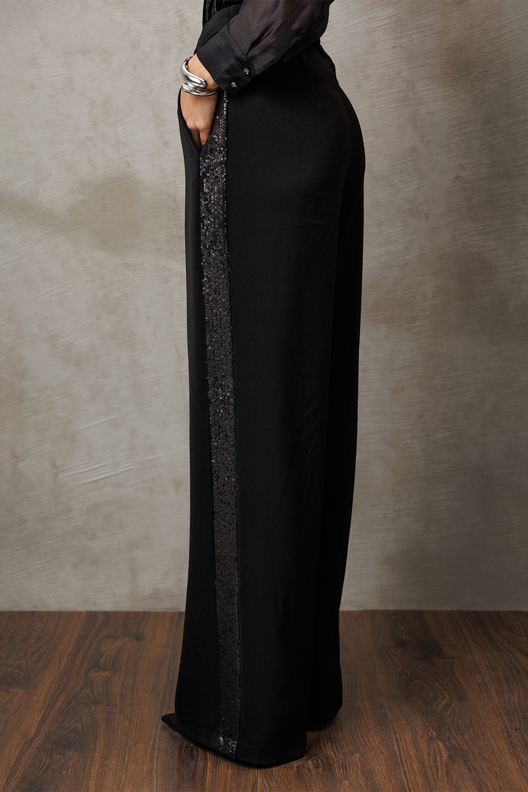 3222 брюки (черный) (3) Брюки-BUTER-3222