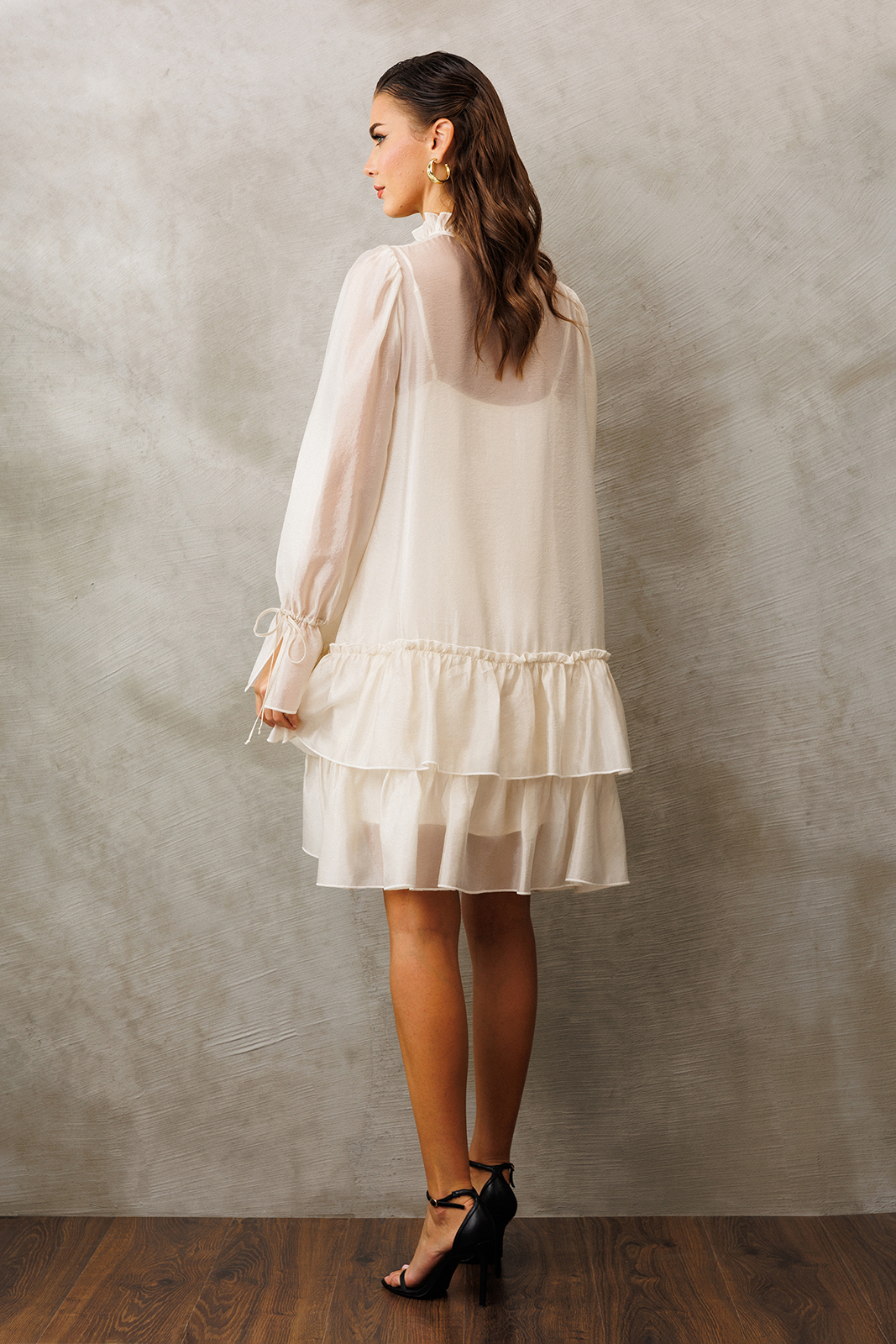 3226 платье (сливочный) (7) Платья-BUTER-3226