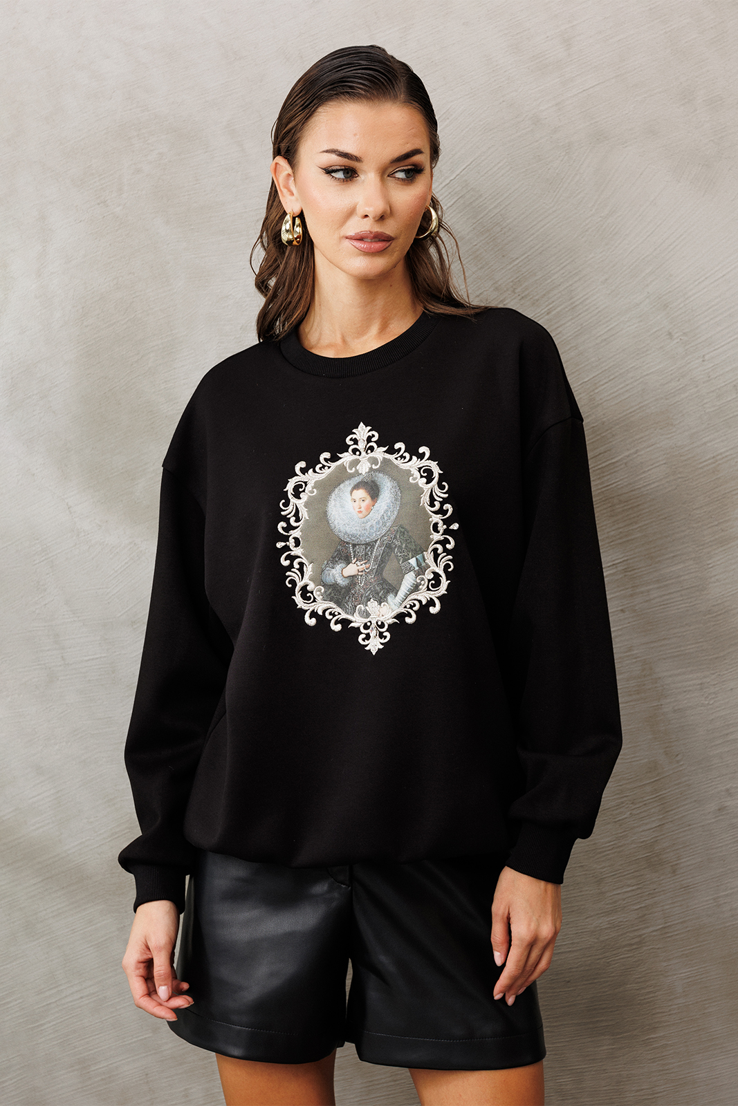 3231 джемпер (черный), 3234 шорты (черный) (4)