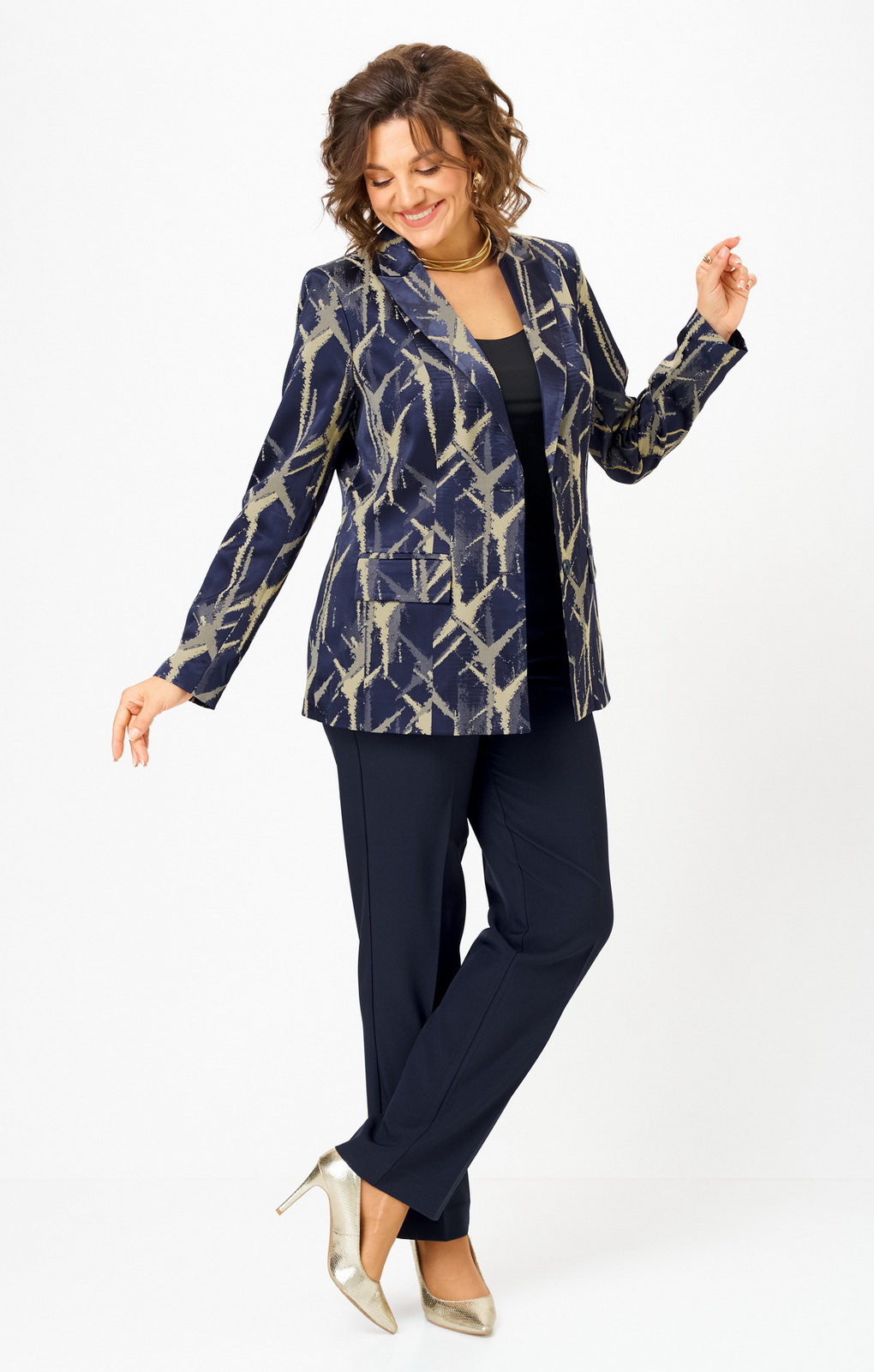 412 596 синий золото (4) Костюмы-БелЭльСтиль-412-596