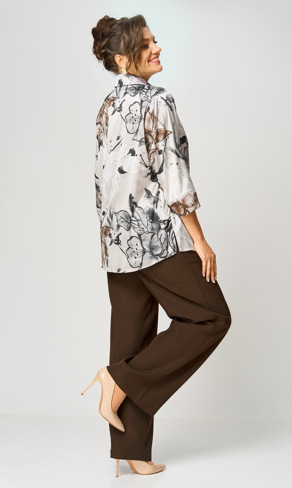 601 коричневый (4) Брюки-БелЭльСтиль-601