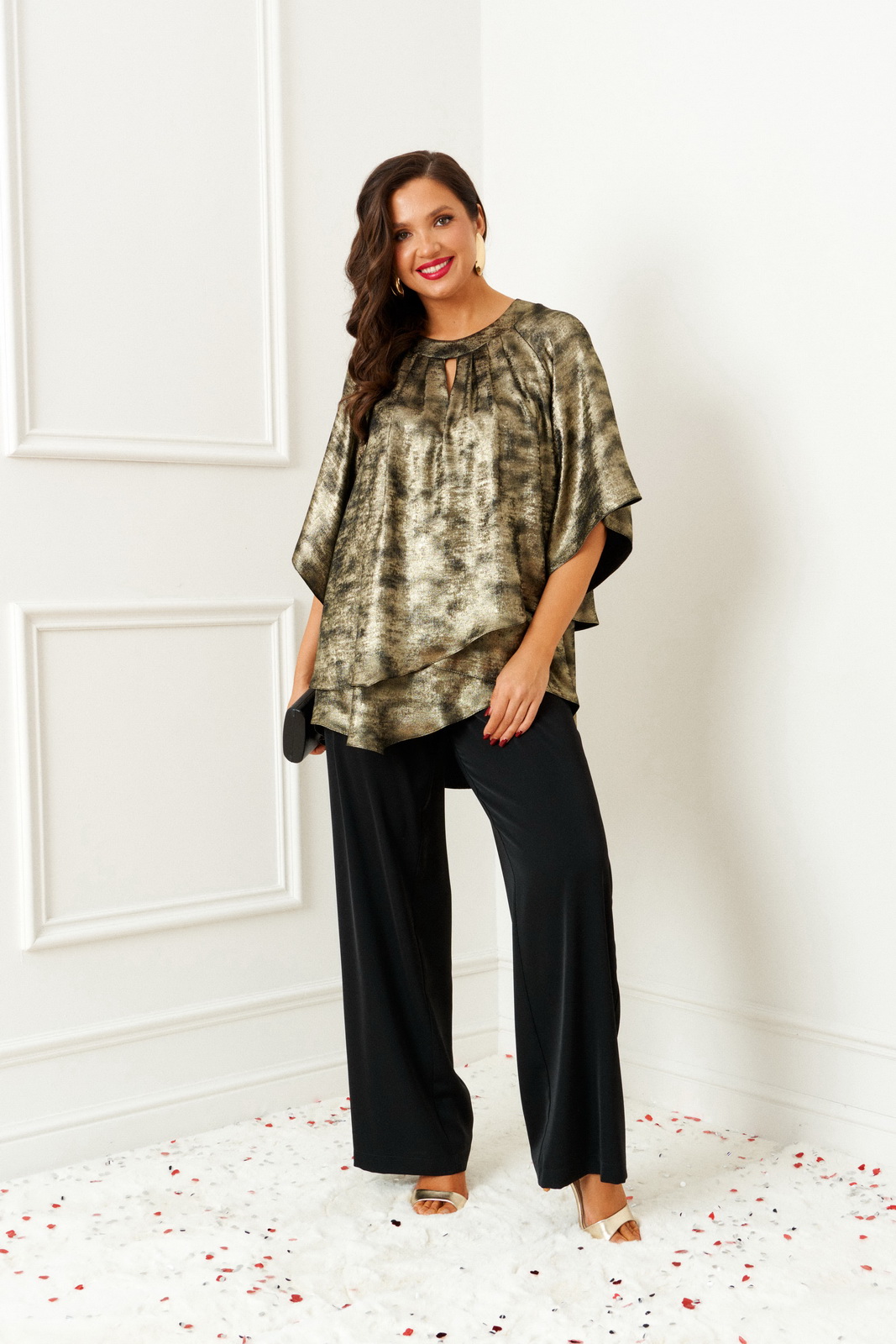 6409 черный-золото (2) Костюмы-Beautiful&Free-6409