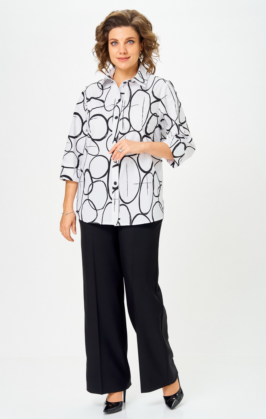 877 601 бело-черный (1) Костюмы-БелЭльСтиль-877-601