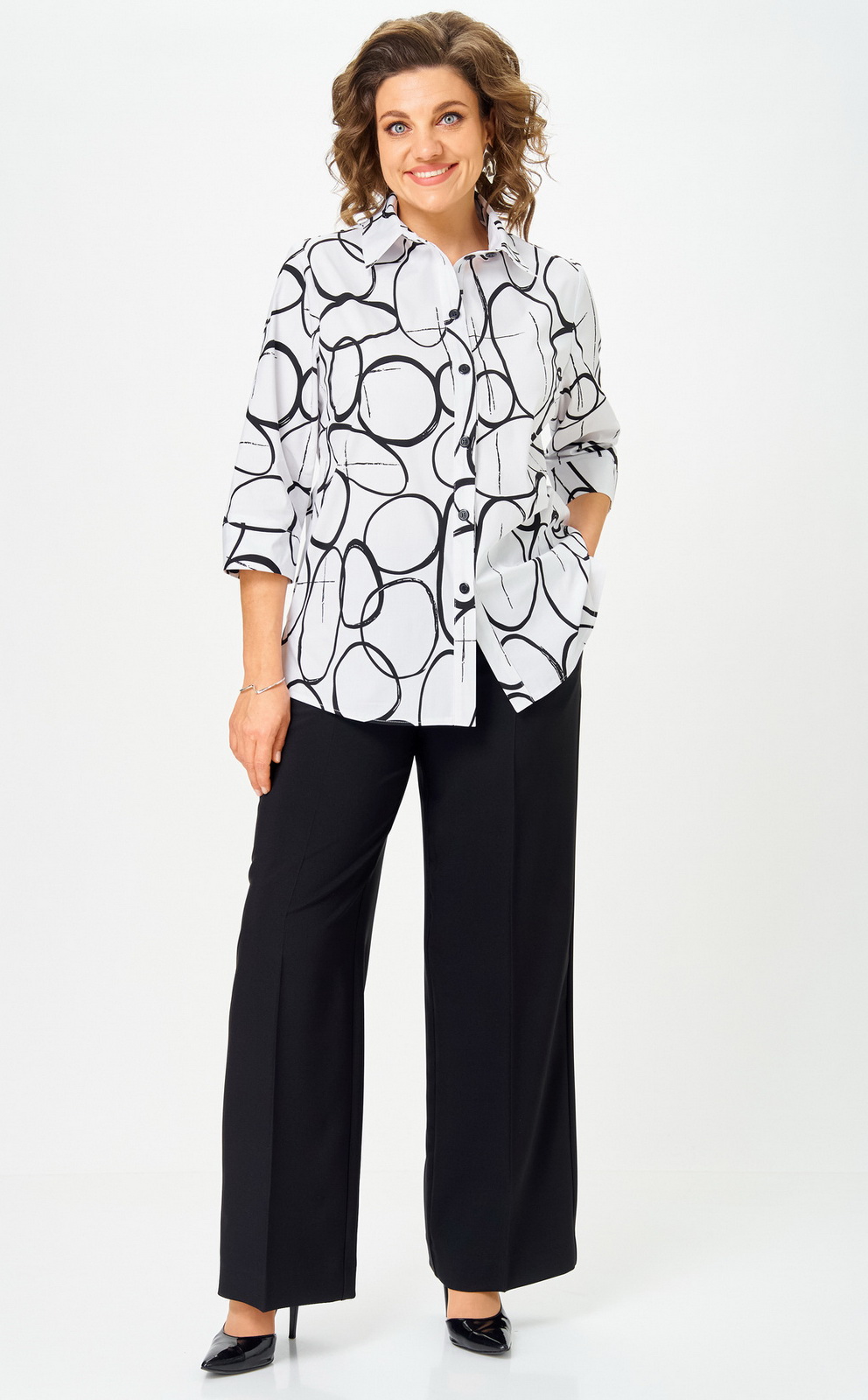 877 601 бело-черный (4) Костюмы-БелЭльСтиль-877-601