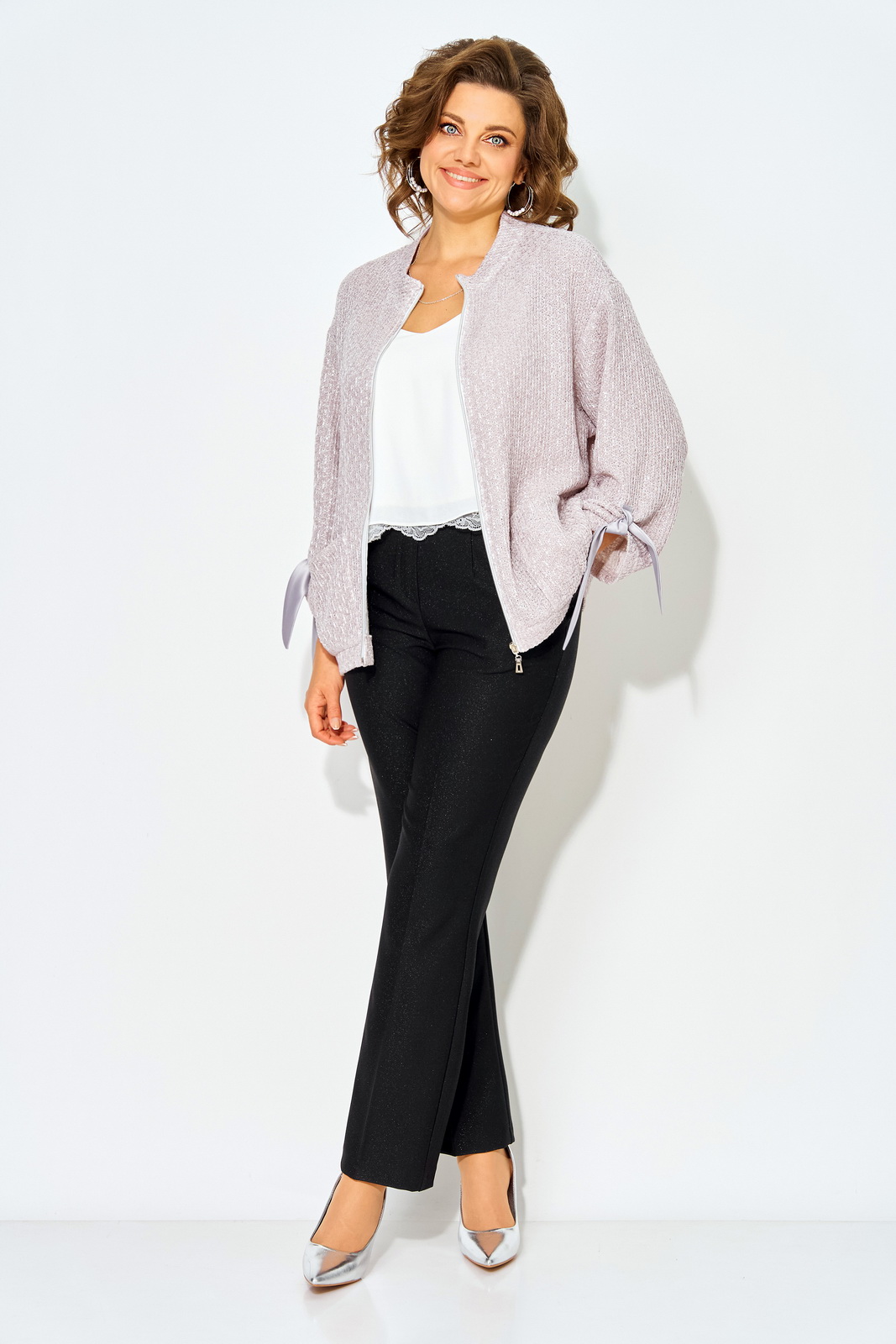 М 1493 БрПн-комплект жемчуг детали 4 Костюмы-Лилиана-1493