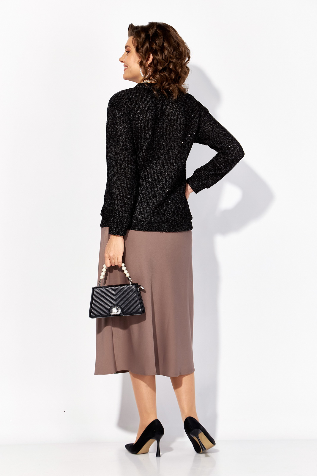 М 1494-черный детали 3 Джемпер-Лилиана-1494