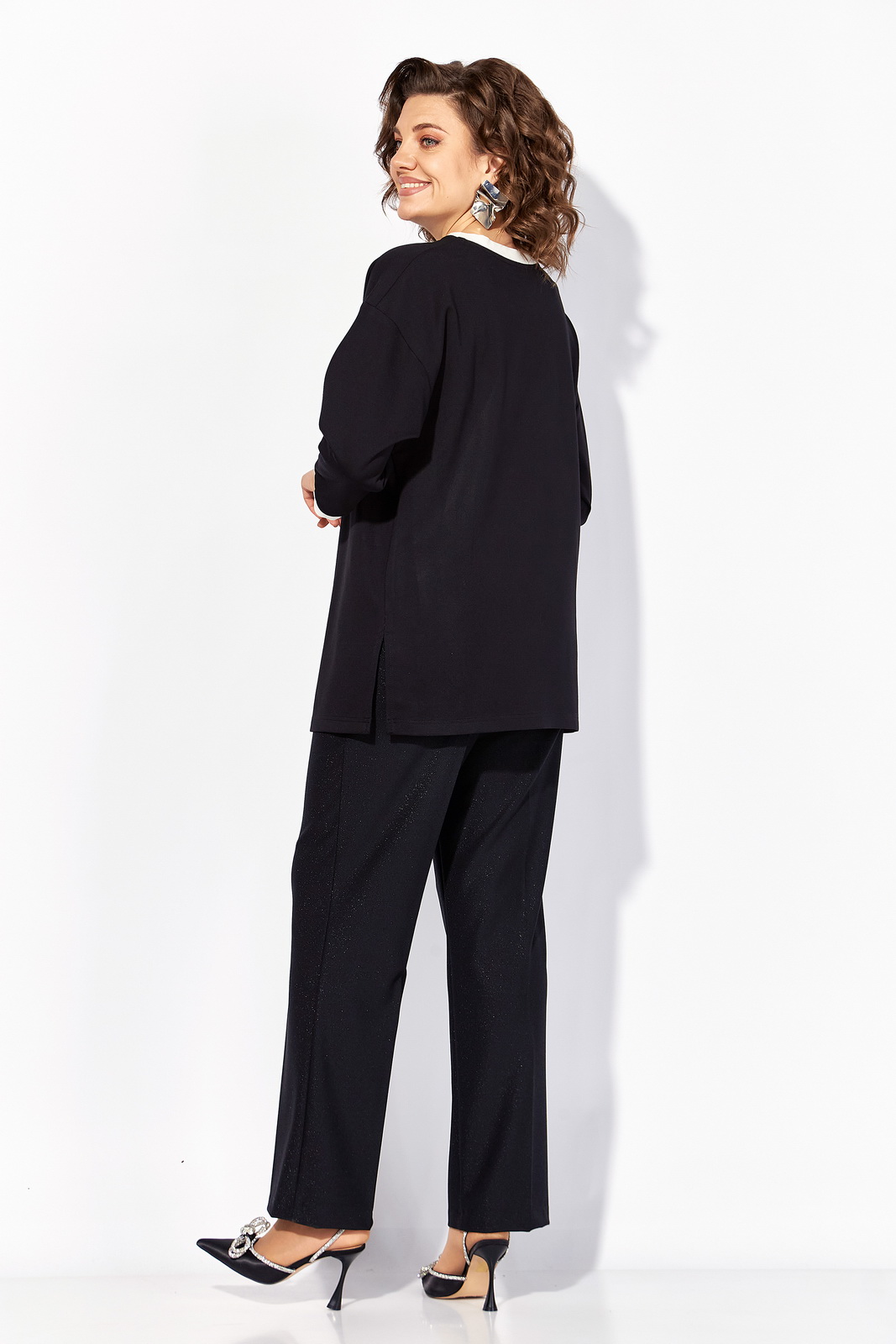 М 1495 БрПн-черный спинка Костюмы-Лилиана-1495