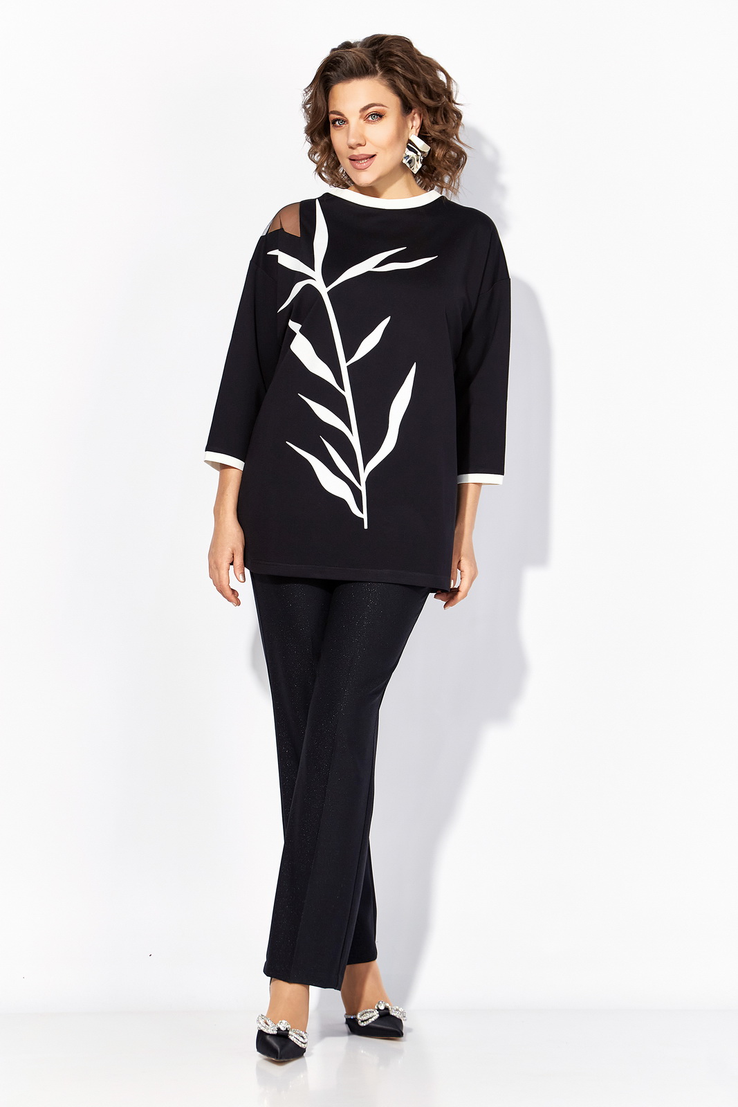 М 1495 БрПн-черный Костюмы-Лилиана-1495