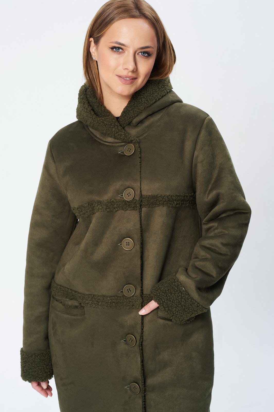 М-1939(48-64) олива (12) Пальто-DIAMANT-1939