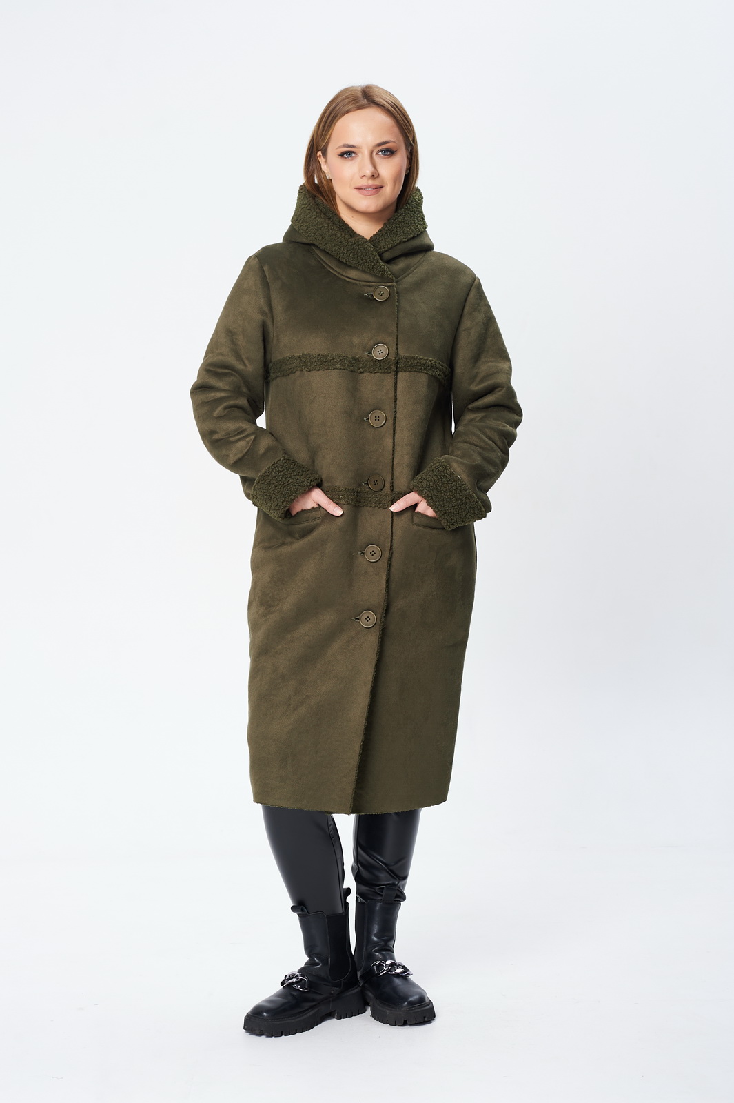 М-1939(48-64) олива (6) Пальто-DIAMANT-1939