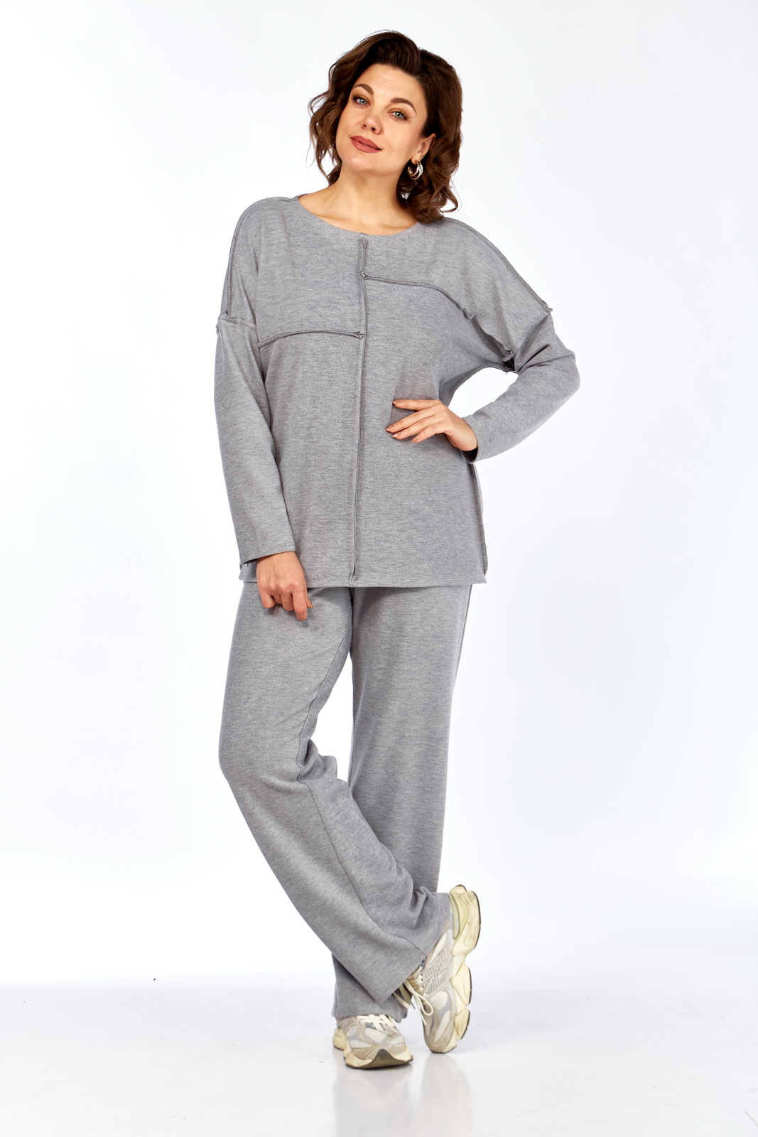 М-2017(48-56) серый (5) Костюмы-DIAMANT-22017