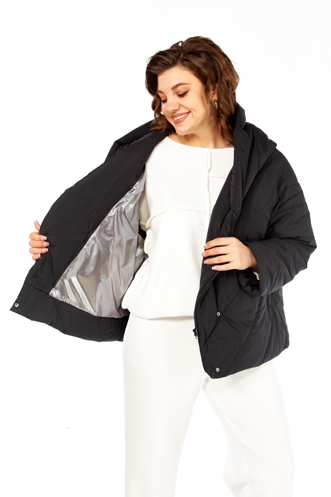 М-2122(46-50) черный (8) Куртки-DIAMANT-2122