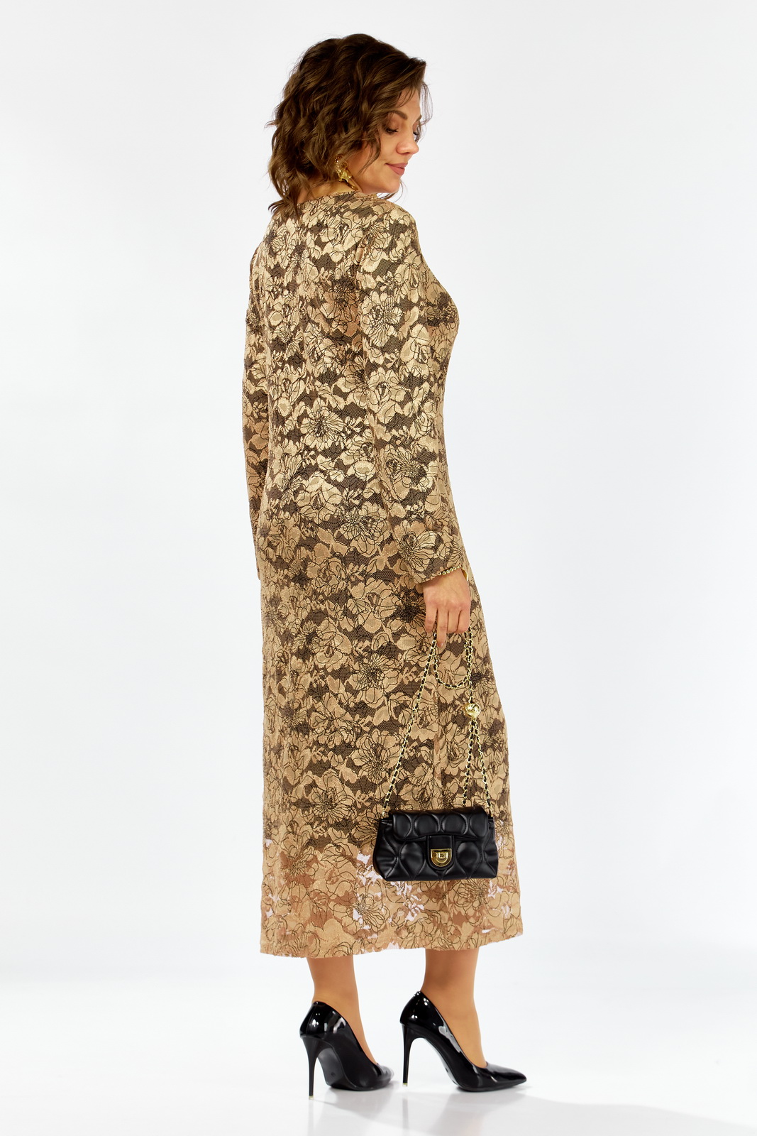 М 25305 шоколат р.48-54.......... Платья-LADY SECRET-25305