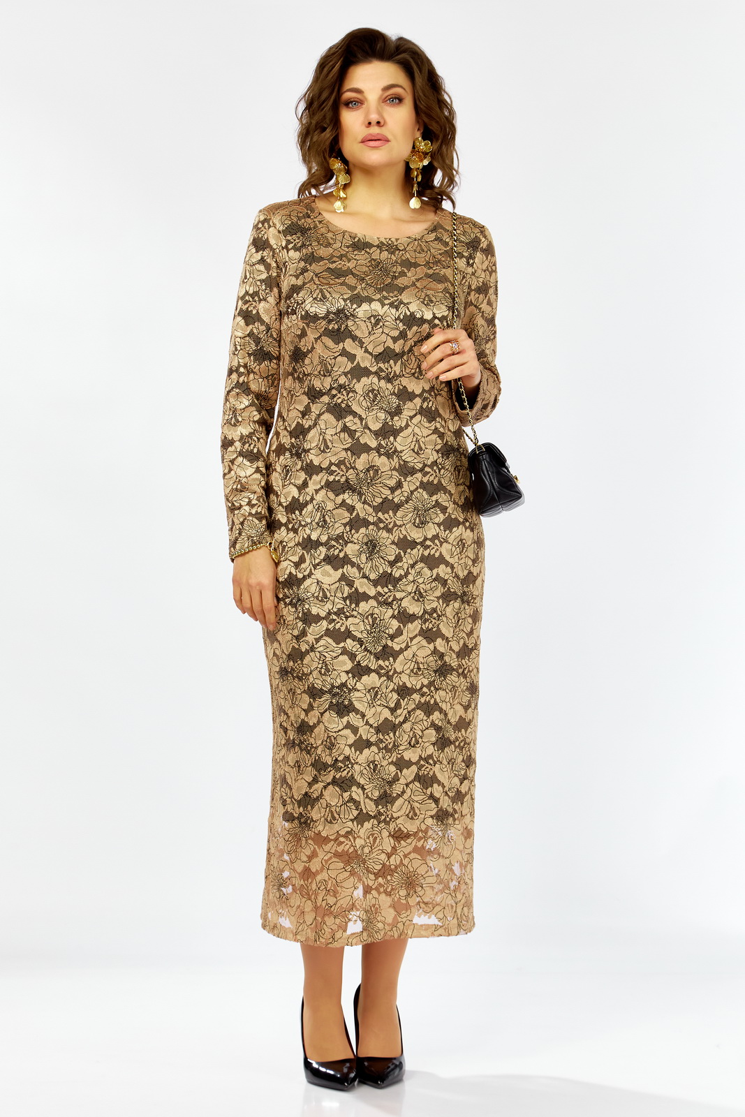 М 25305 шоколат р.48-54......... Платья-LADY SECRET-25305