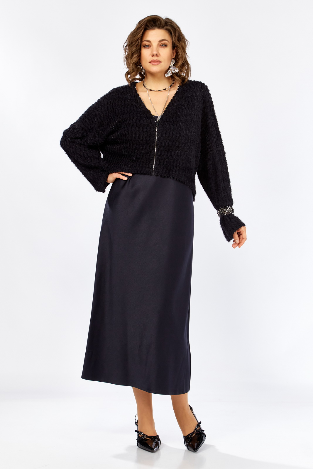 М 25310 синий+черн.б. р.48-54.... Костюмы-LADY SECRET-25310