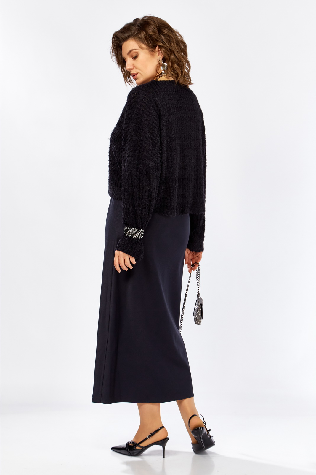 М 25310 синий+черн.б. р.48-54.. Костюмы-LADY SECRET-25310