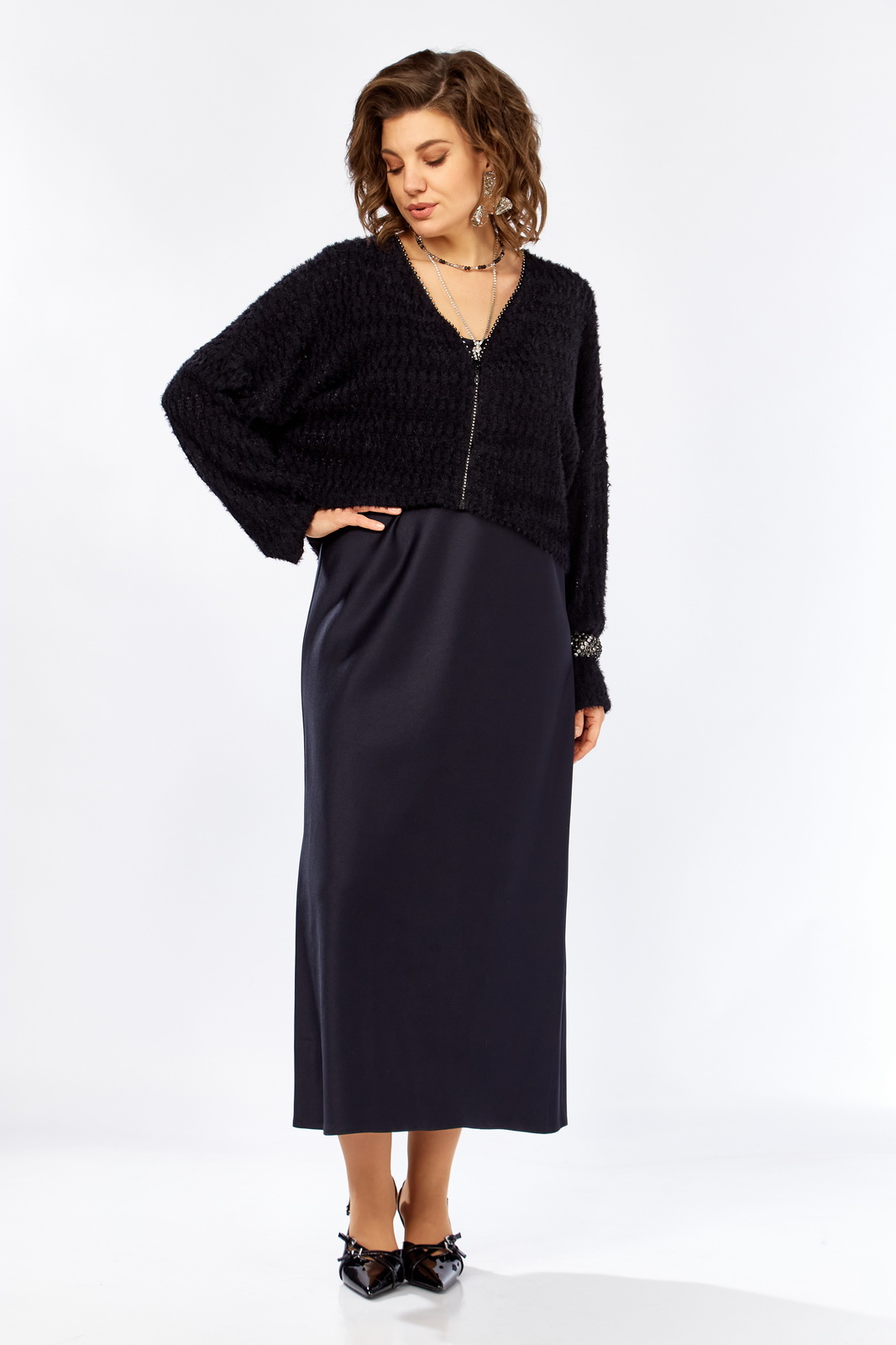 М 25310 синий+черн.б. р.48-54. Костюмы-LADY SECRET-25310