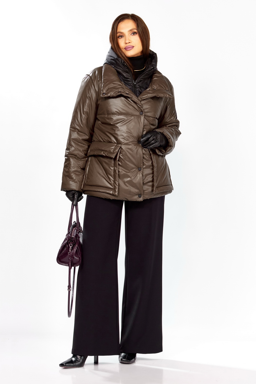 М 7297 шоколад 2 Куртка-LADY SECRET-7297