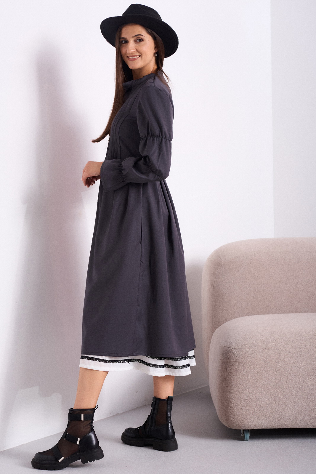 5052 42-52 графит (8) Платья-celentano-5052