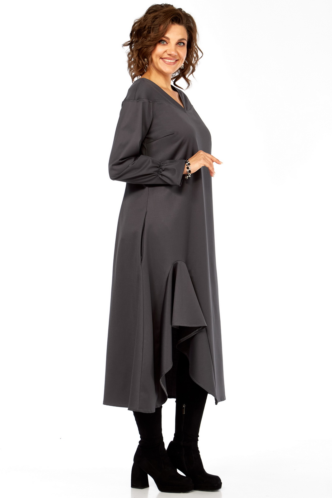 5065 42-82 графит (4) Платья-celentano-5065