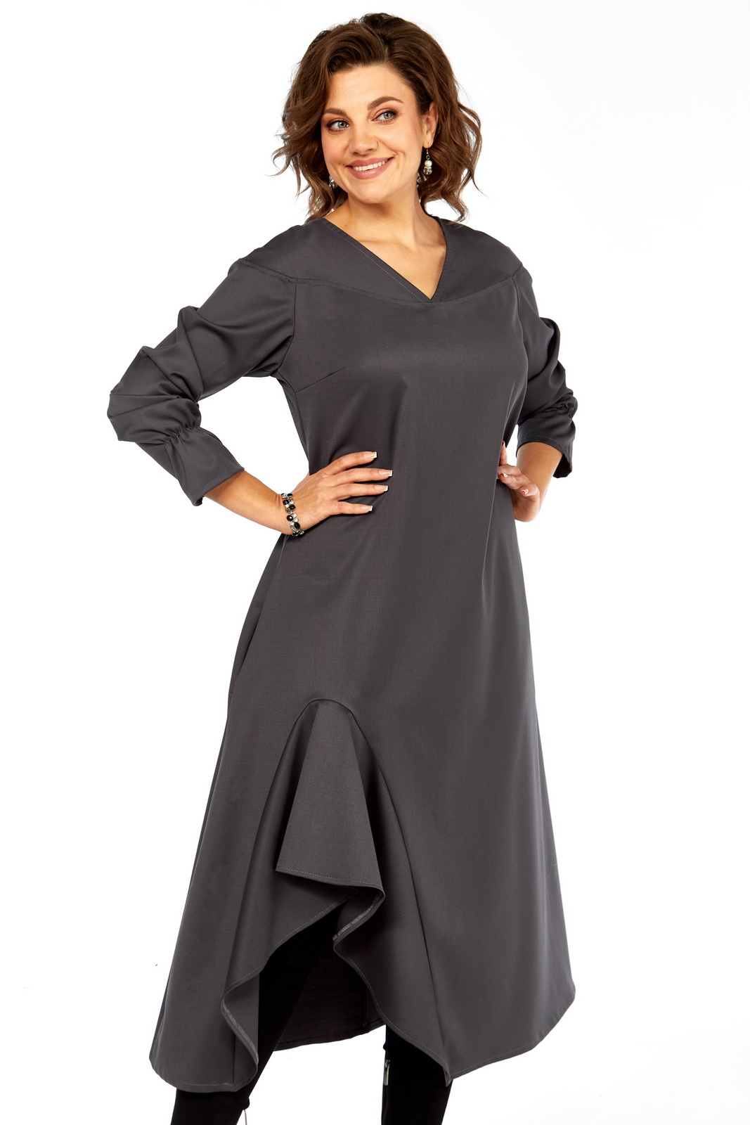 5065 42-82 графит (7) Платья-celentano-5065