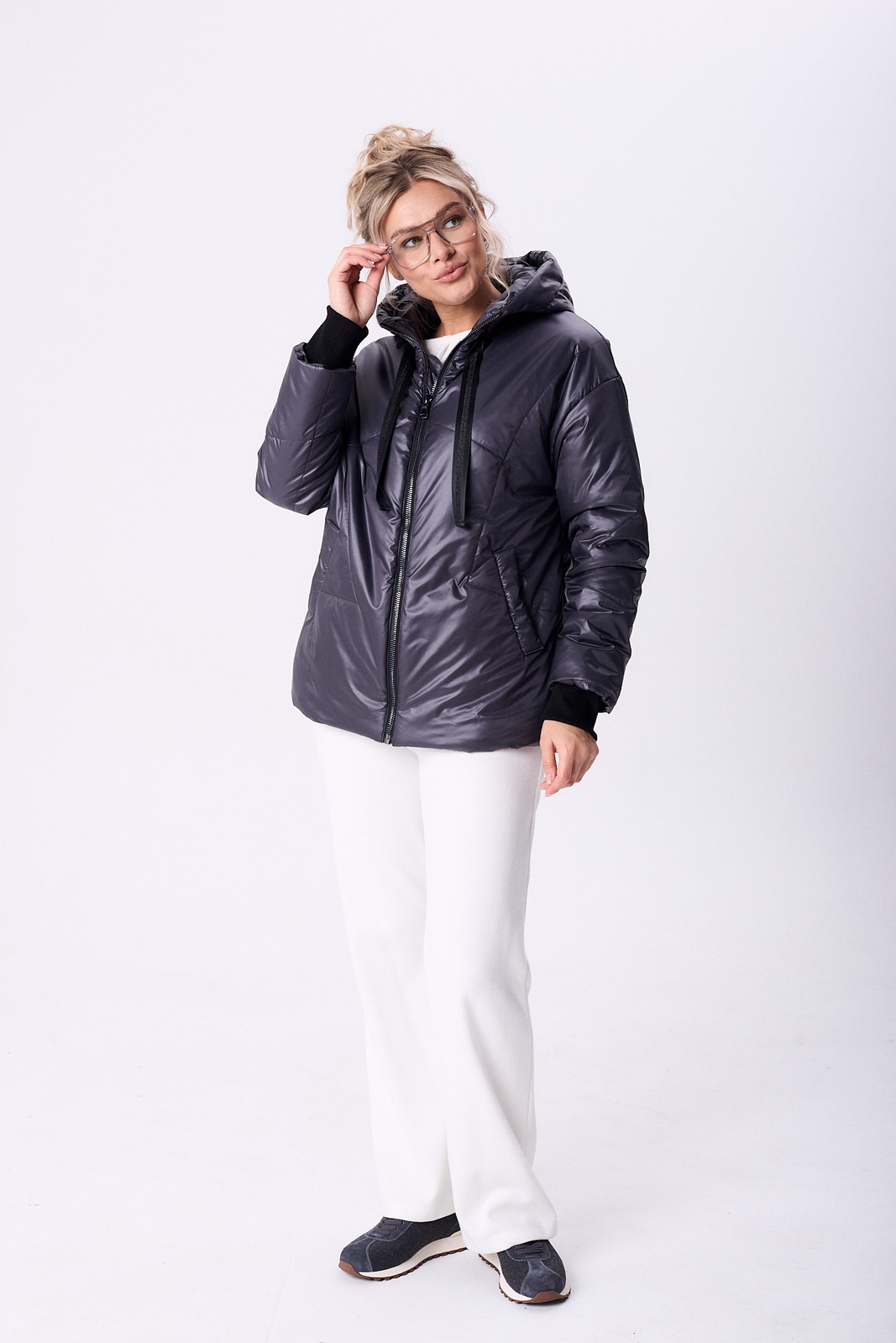 М-1895(44-60) мокрый асфальт (2) Куртки-DIAMANT-1895