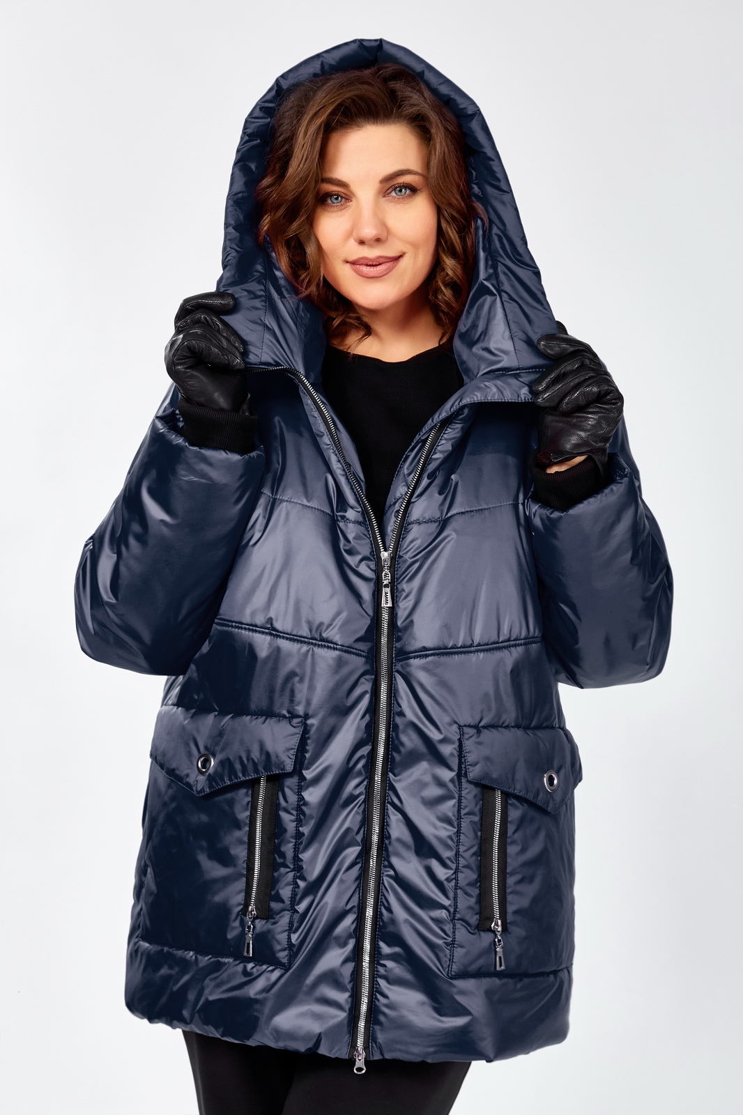 М 7298 синий р.58-64. Куртки-LADY SECRET-7298