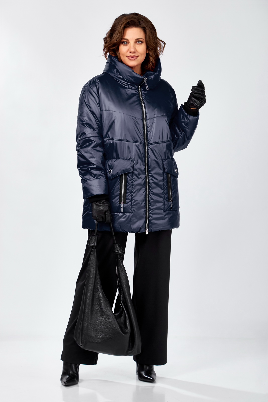 М 7298 синий р.58-64 Куртки-LADY SECRET-7298