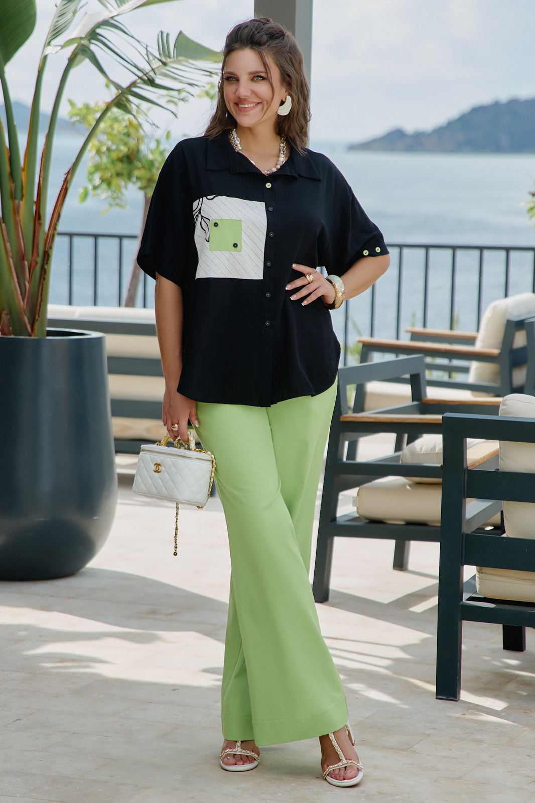 28263бл - 12 Блузки-VITTORIA QUEEN-28263бл