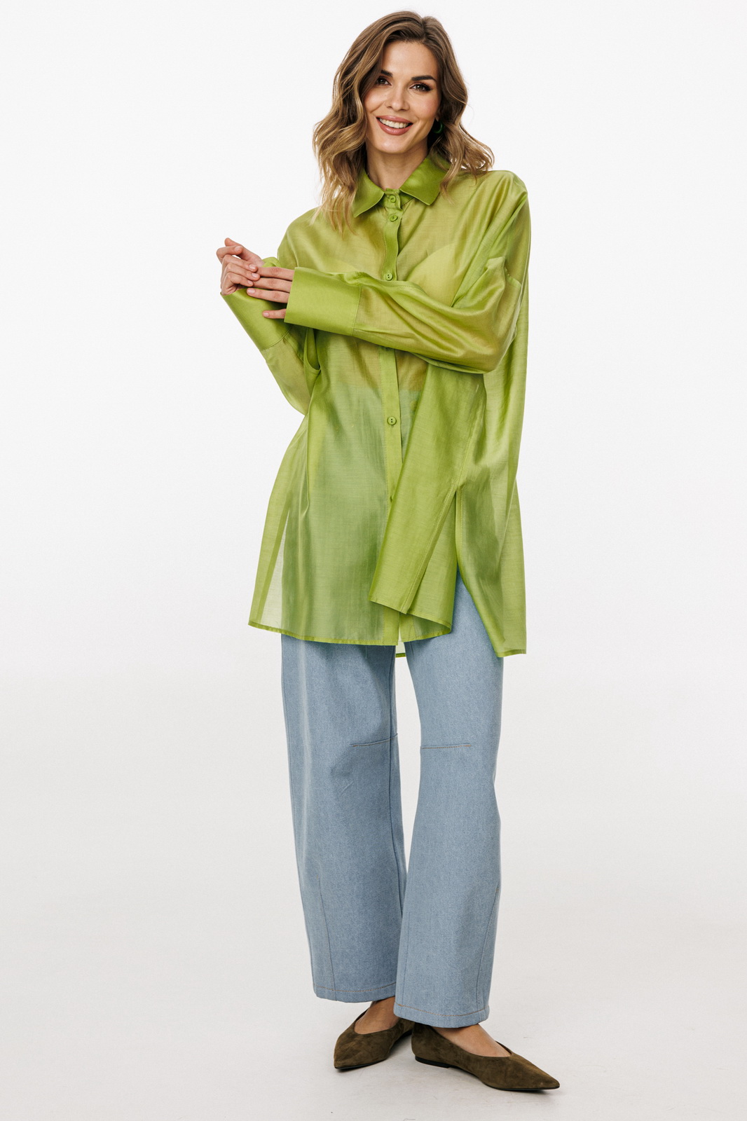 3036_trava_8078 Блузки-EOLA STYLE-3036