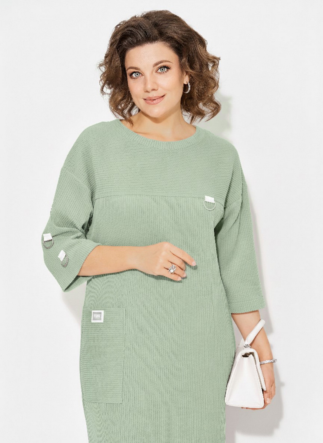 М 1485-фисташковый детали 2 Платья-Лилиана-1485