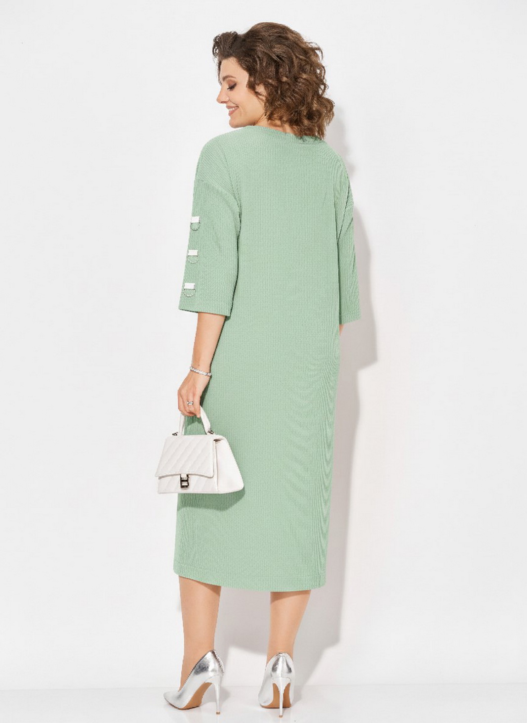 М 1485-фисташковый спинка Платья-Лилиана-1485