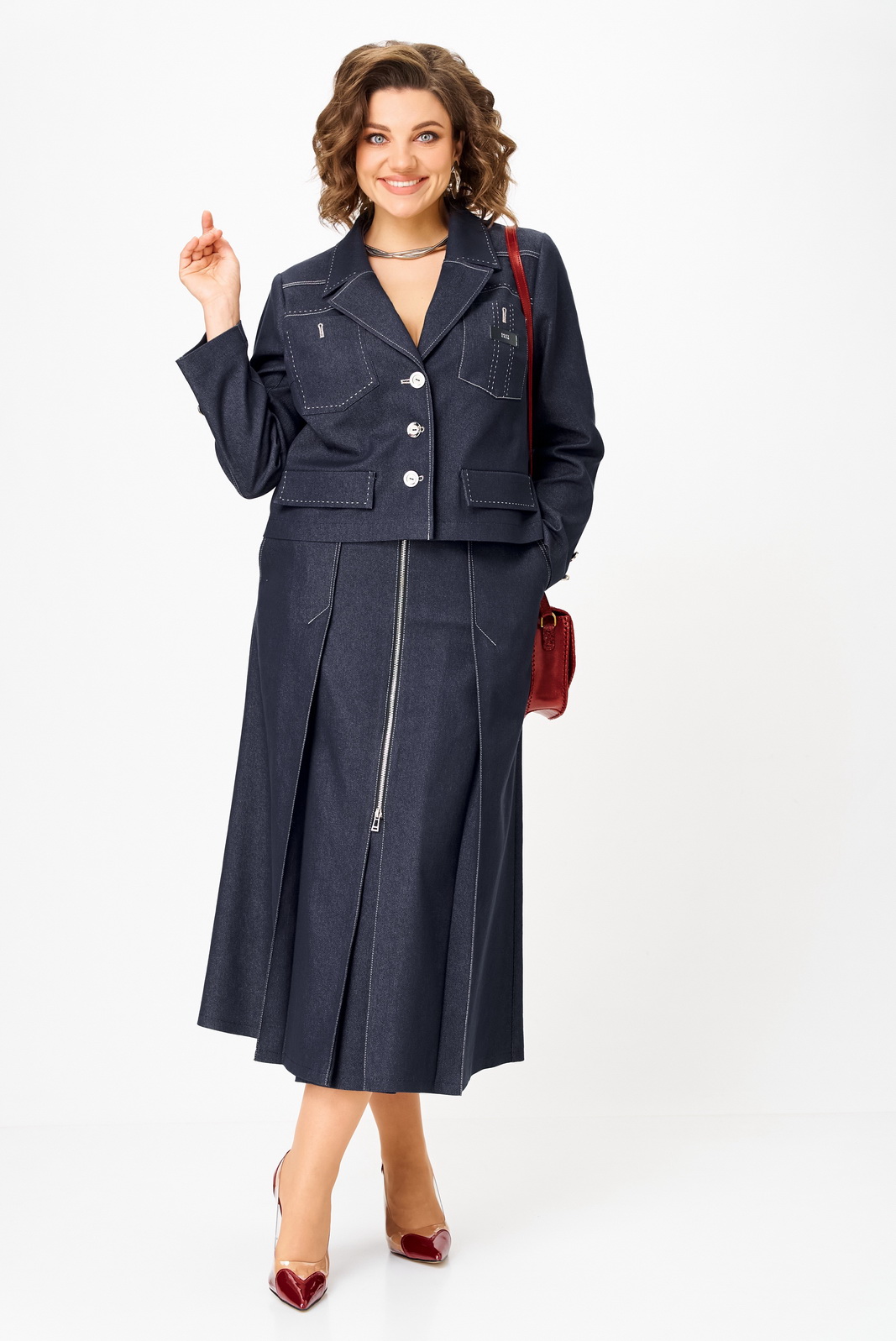 24139 синий рр 50-60 (1) Костюмы-AIRA style-24139