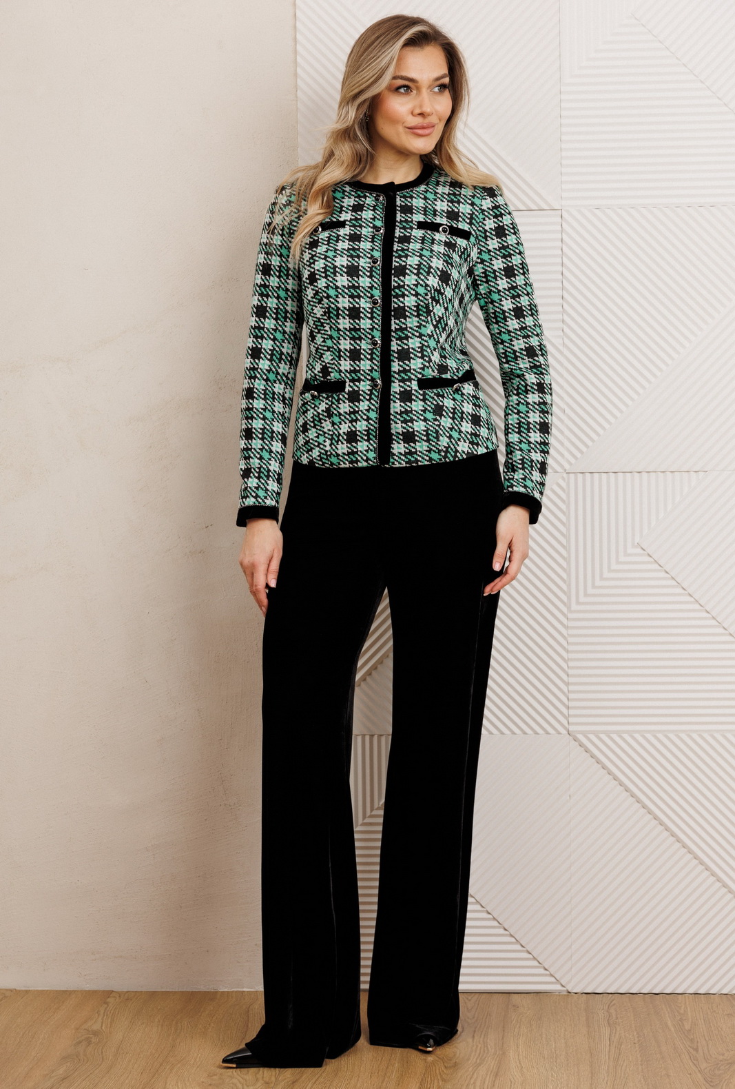 2950_zelenyj (1) Костюмы-Мода Юрс-2950