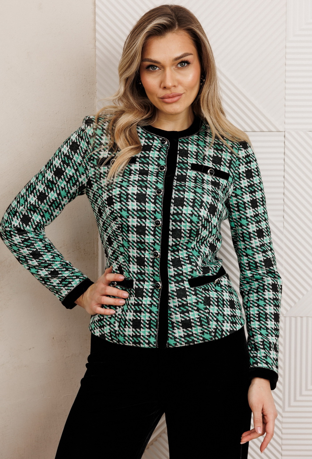 2950_zelenyj (3) Костюмы-Мода Юрс-2950