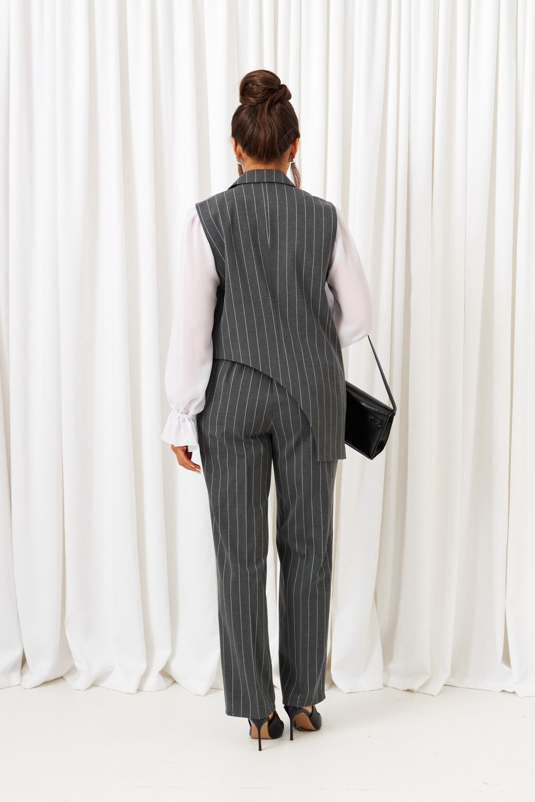 6422 полоска серая (9) Костюмы-Beautiful&Free-6422