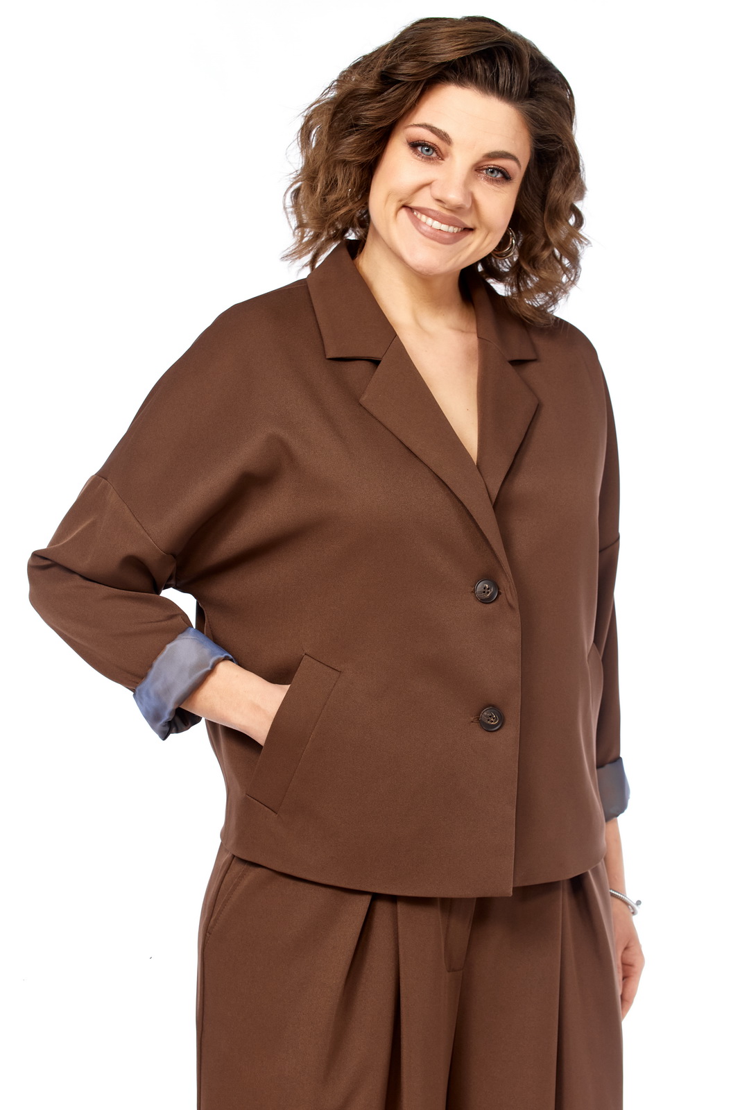 М-2148(48-52) коричневый (11) Костюмы-DIAMANT-2148