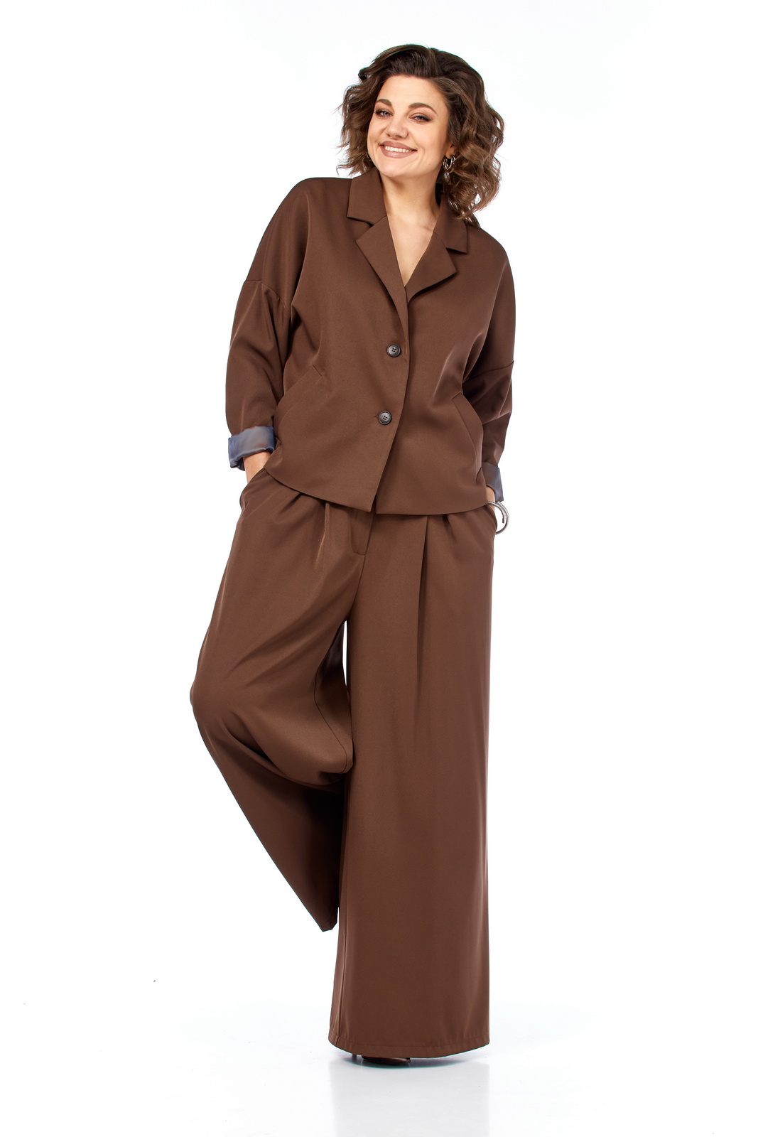 М-2148(48-52) коричневый (7) Костюмы-DIAMANT-2148