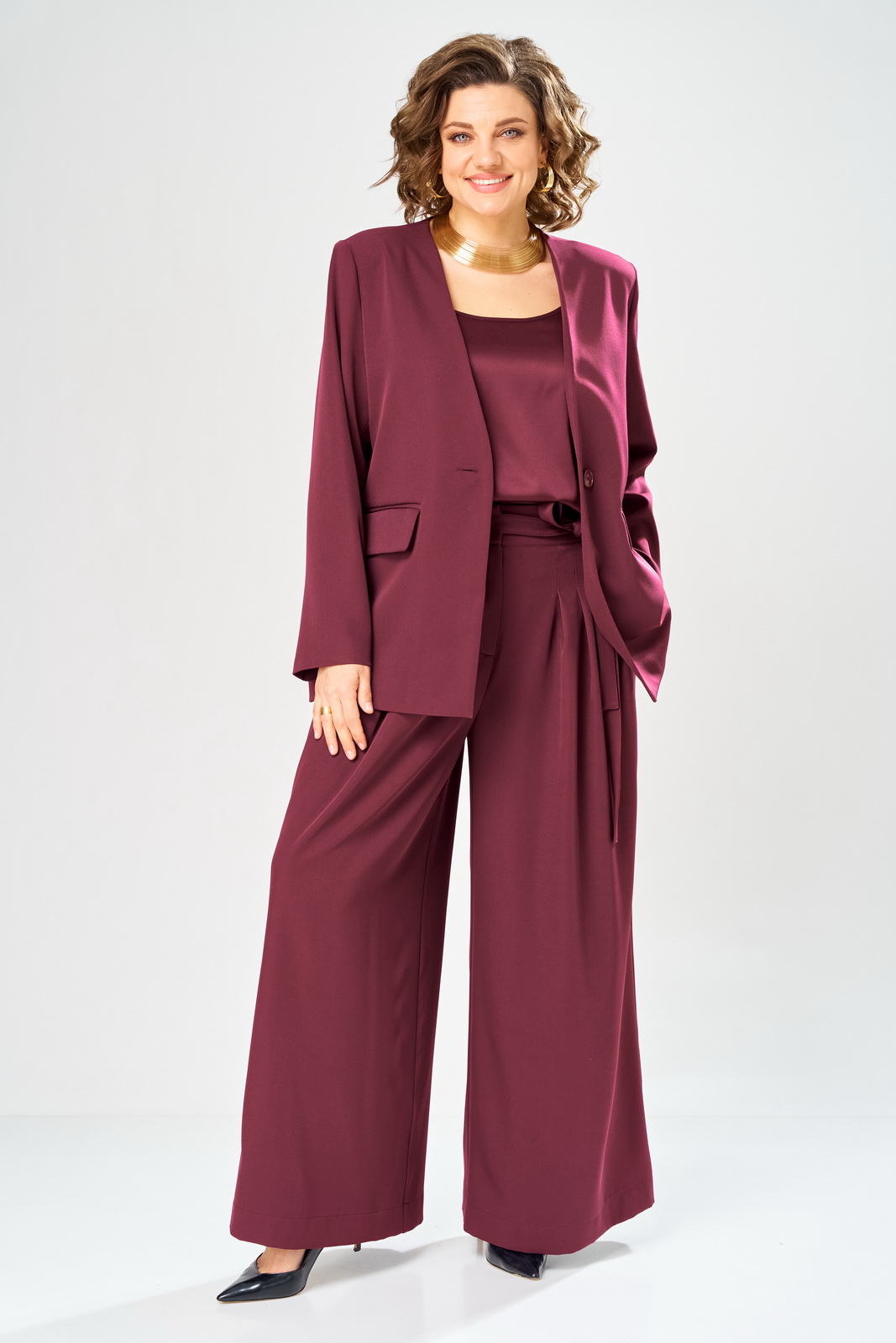 М-2149(44-48) бордо (1) Костюмы-DIAMANT-2149