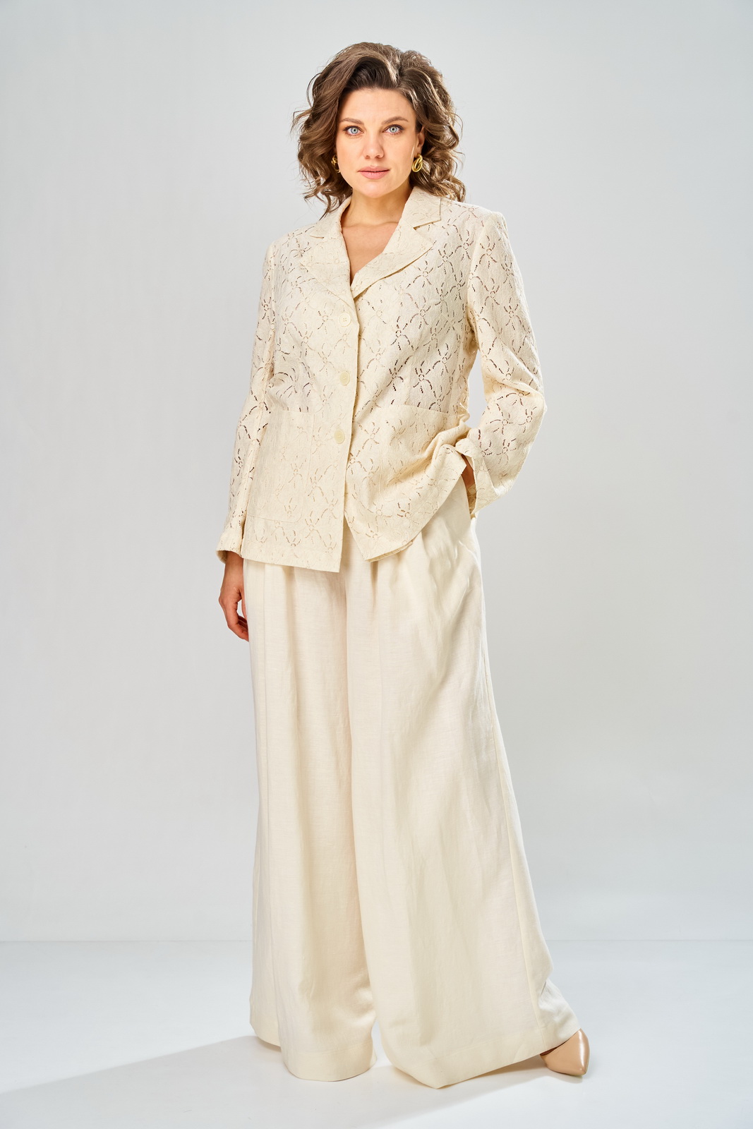 М-2153(44-48) сливочное масло (1) Костюмы-DIAMANT-2153