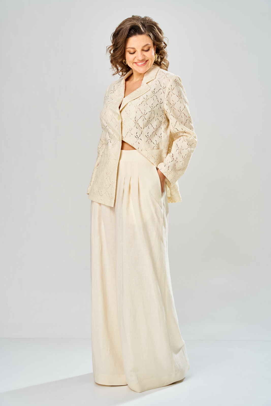 М-2153(44-48) сливочное масло (5) Костюмы-DIAMANT-2153