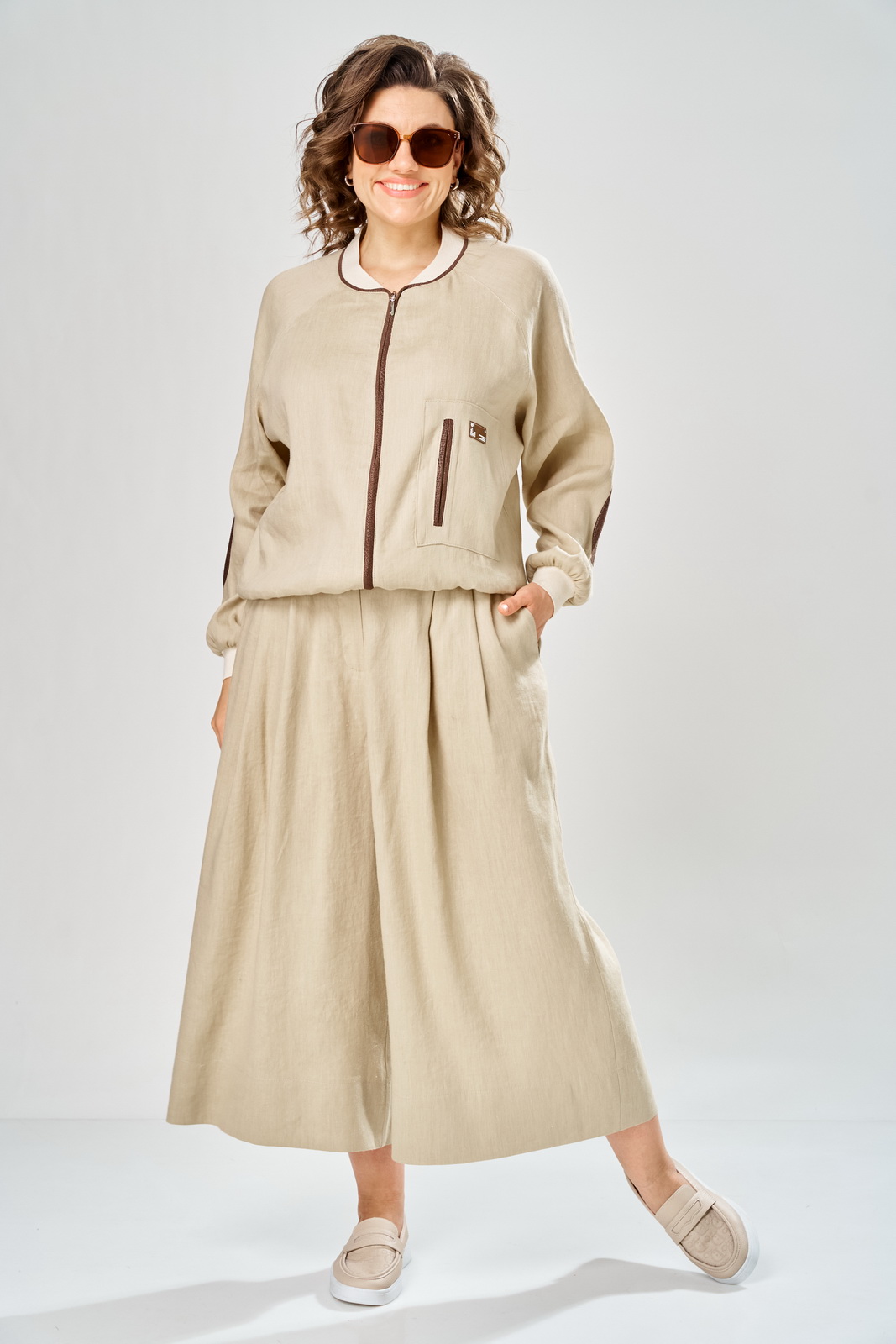 М-2154(46-50) натуральный (1) Костюмы-DIAMANT-2154